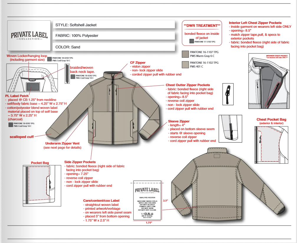 PLC B07 Softshell Jacket